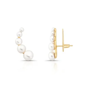 Brinco earcuf perolas